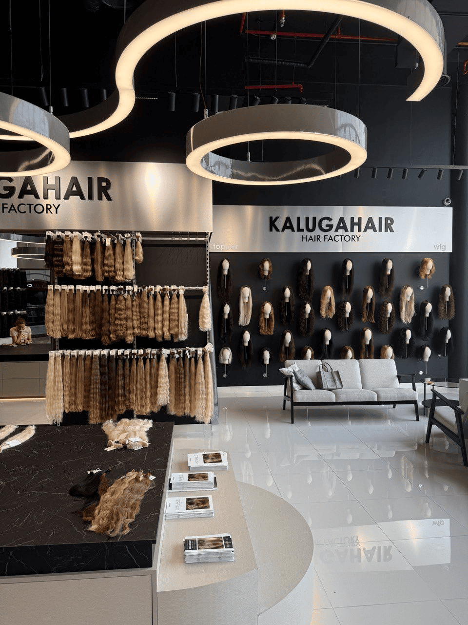 Kalugahair factory showroom
